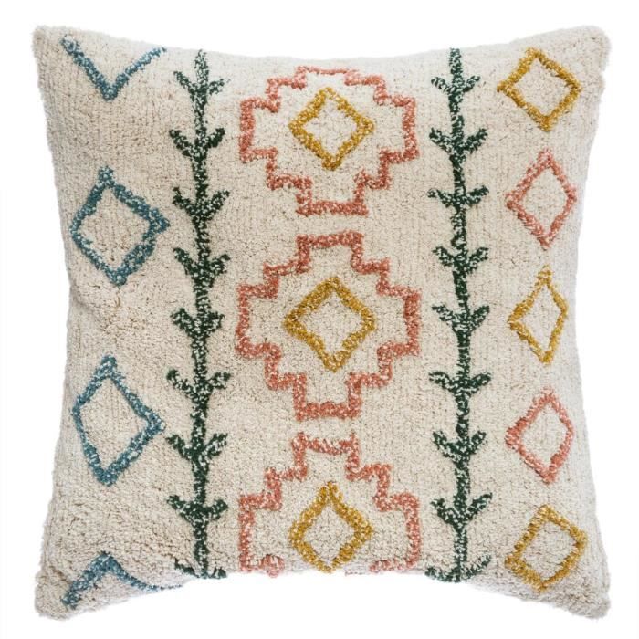 Coussin Tuft Etnicolor - 60 x 60 cm - Multicolore