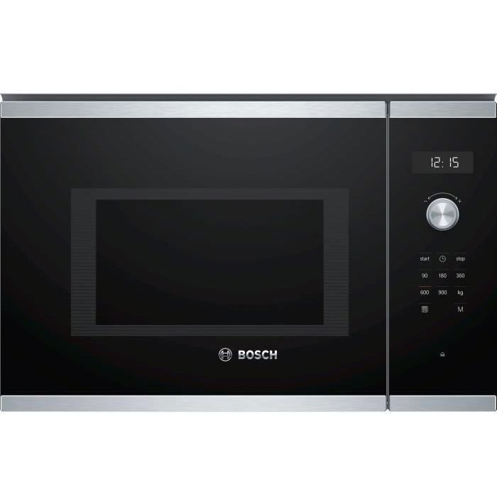 Micro-ondes simple encastrable - BOSCH SER6 - BFL554MS1F - Inox - 25 L - 38,2 x 59,4 x 38,8 cm