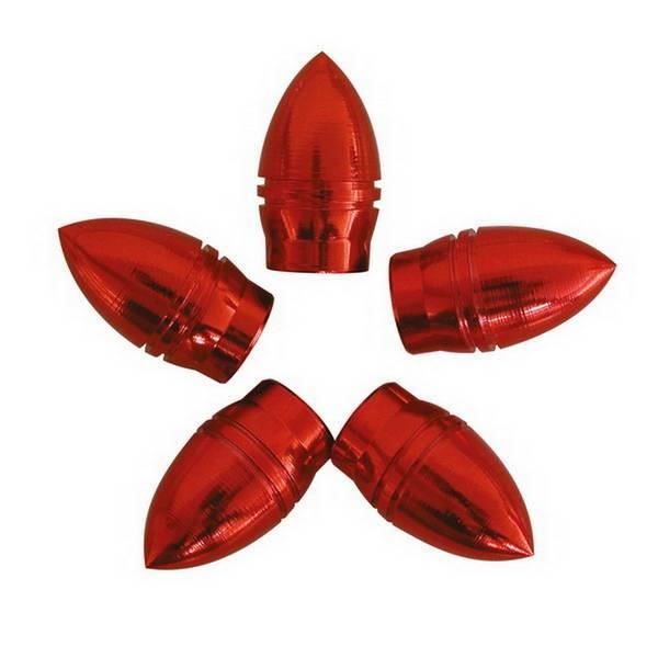 CARPOINT Jeu de 5 Capuchons de valves balle universel - Rouge