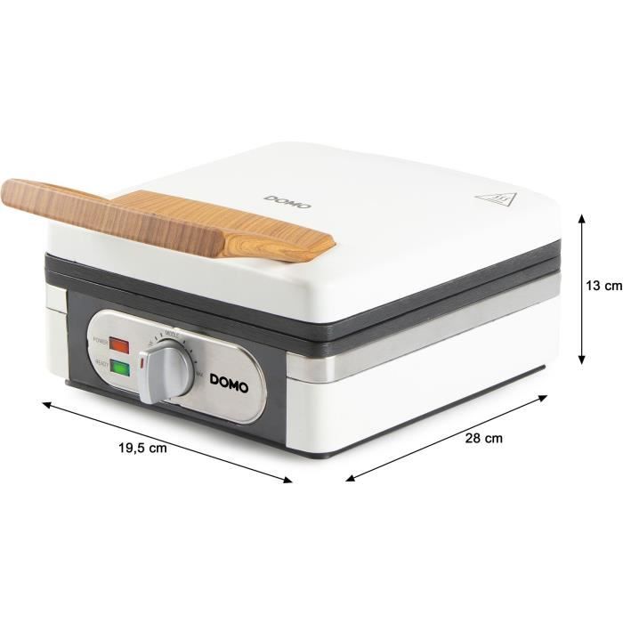 Image secondaire de Gaufrier - DOMO - DO9274W - 1400 W - 2 gaufres XL - Blanc