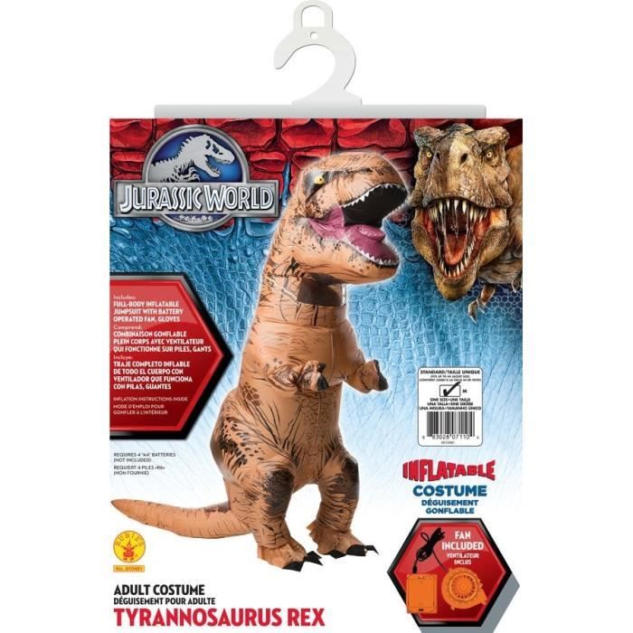 Déguisement Dinosaure T-Rex Adulte Taille Unique - Jurassic World