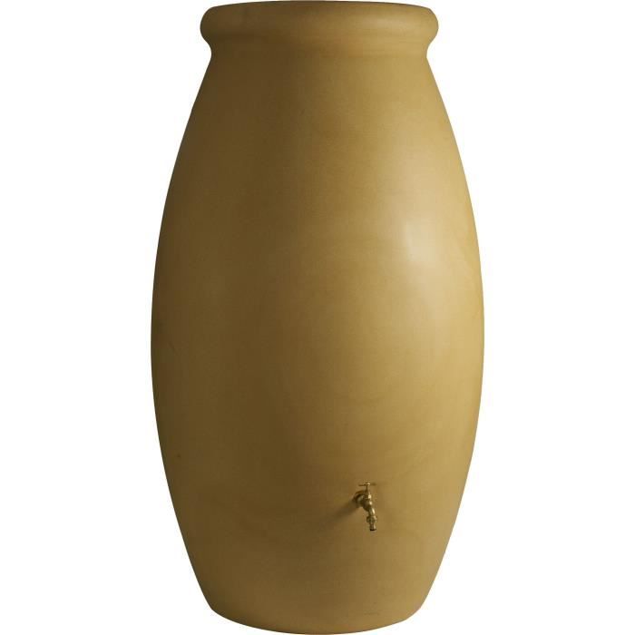 Récupérateur d'eau Jarre Rotomoulé 500L Beige - BELLI