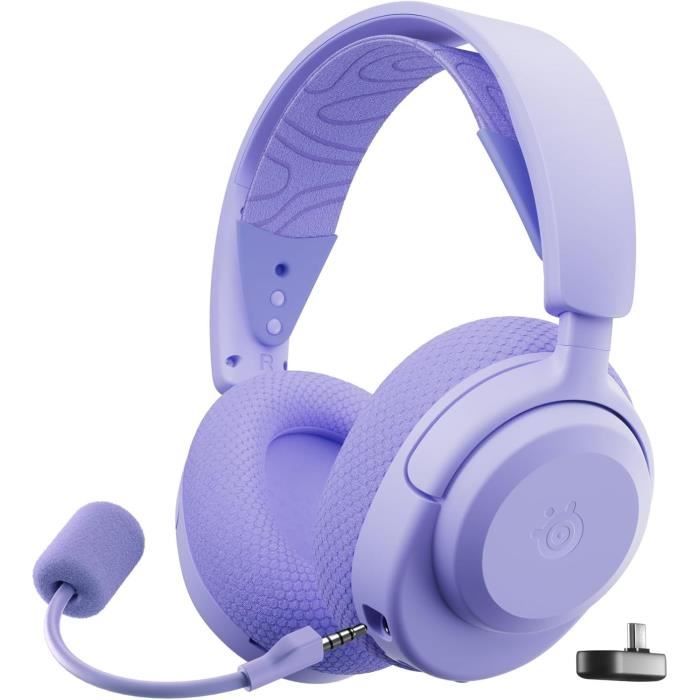 Image secondaire de Casque gaming sans fil - STEELSERIES - Arctis Nova 3PW - Autonomie 40h - Connexion 2,4 GHz - Bluetooth