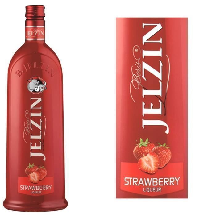 JELZIN Liqueur de Vodka Fraise 16,6°