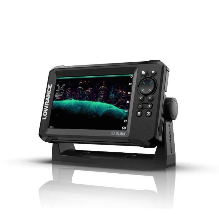 Combiné GPS sondeur - LOWRANCE - Eagle 7 - Sonde 83/200 HDI - Écran IPS - FishReveal