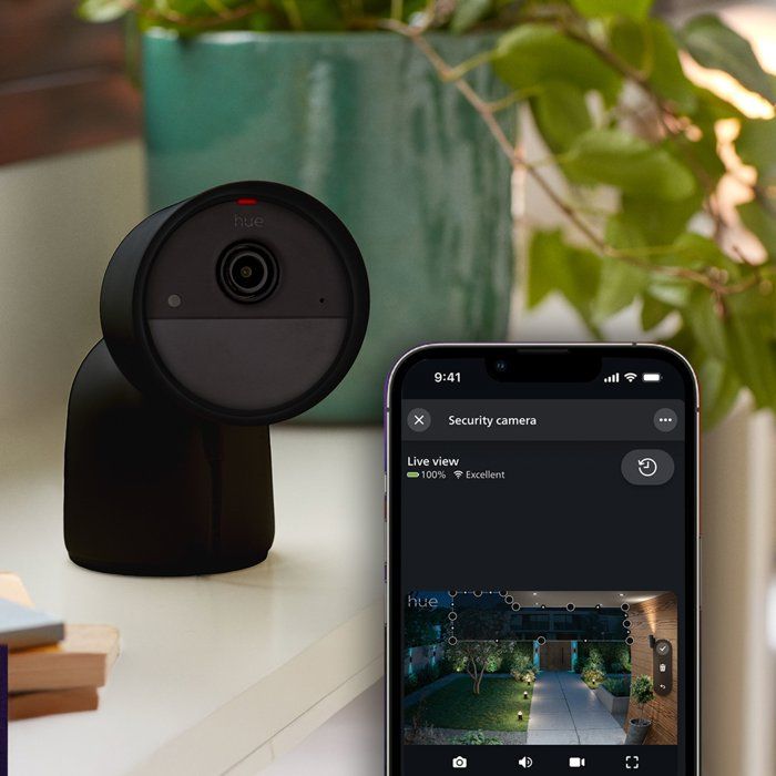Image secondaire de Caméra de Surveillance Connectée Philips Hue - Extérieur Filaire 2K Noir