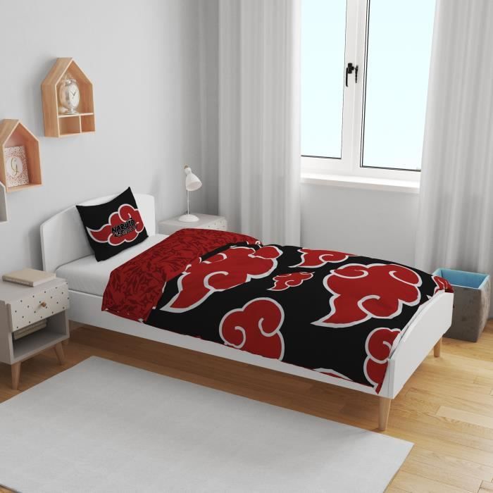 Image secondaire de Parure de lit - NARUTO - Akatsuki - Microfibre - 1 housse de couette 140 x 200 cm + 1 taie 63 x 63 cm