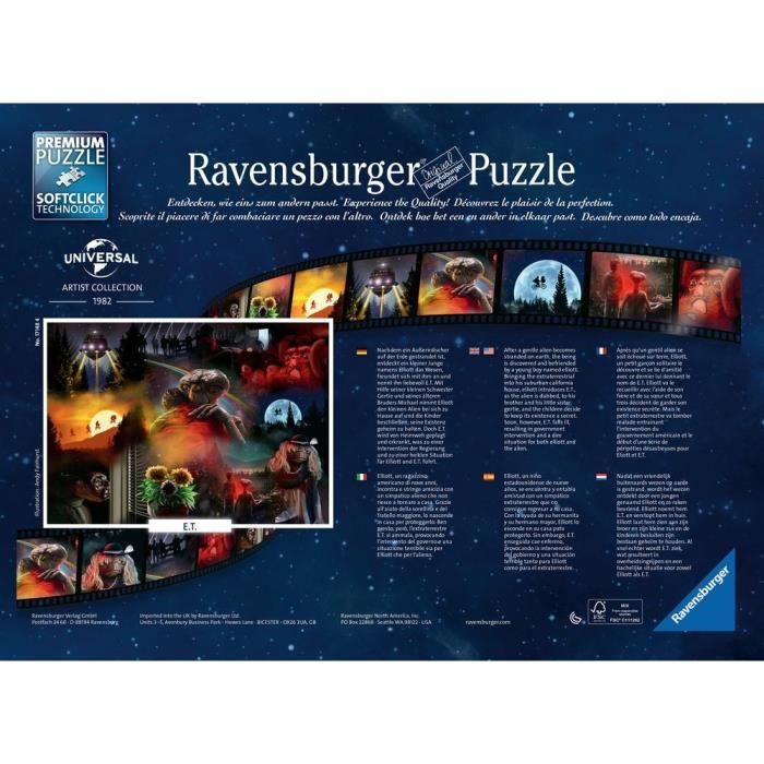 Ravensburger - Puzzle 1000 pieces - E.T. l'extra-terrestre