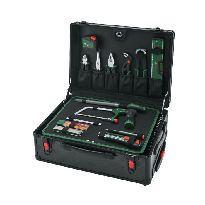 Valise d'outils complète 119 pièces BOSCH sur roulettes