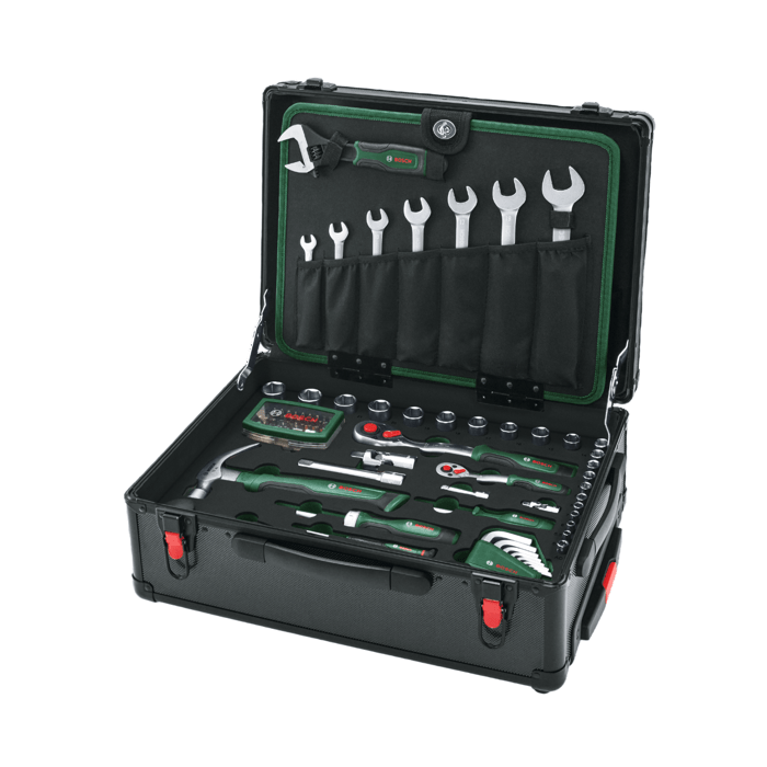 Image secondaire de Valise d'outils complète 119 pièces BOSCH sur roulettes