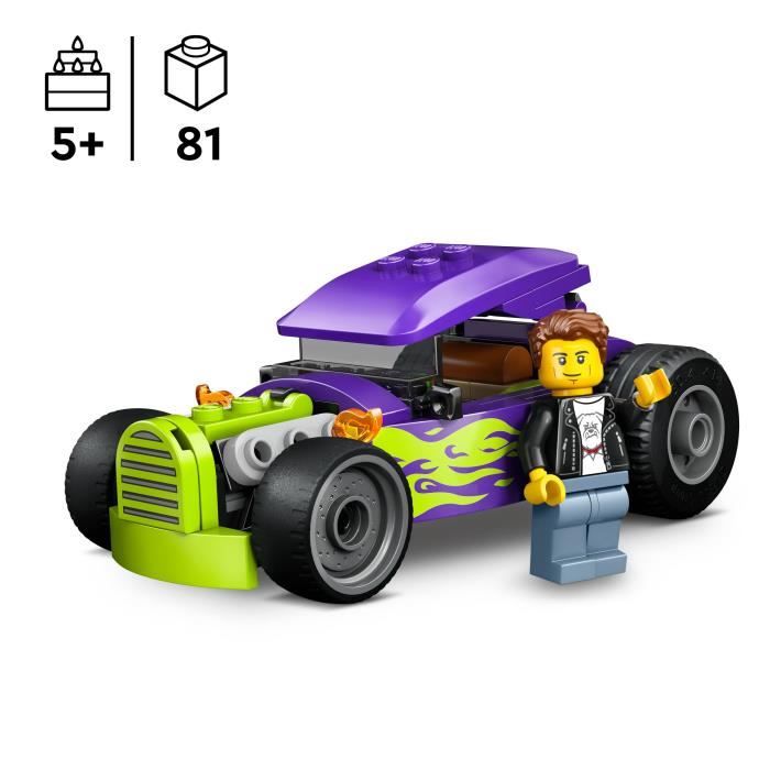 Image secondaire de LEGO City Hot Rod - Voiture de Course avec Minifigurine