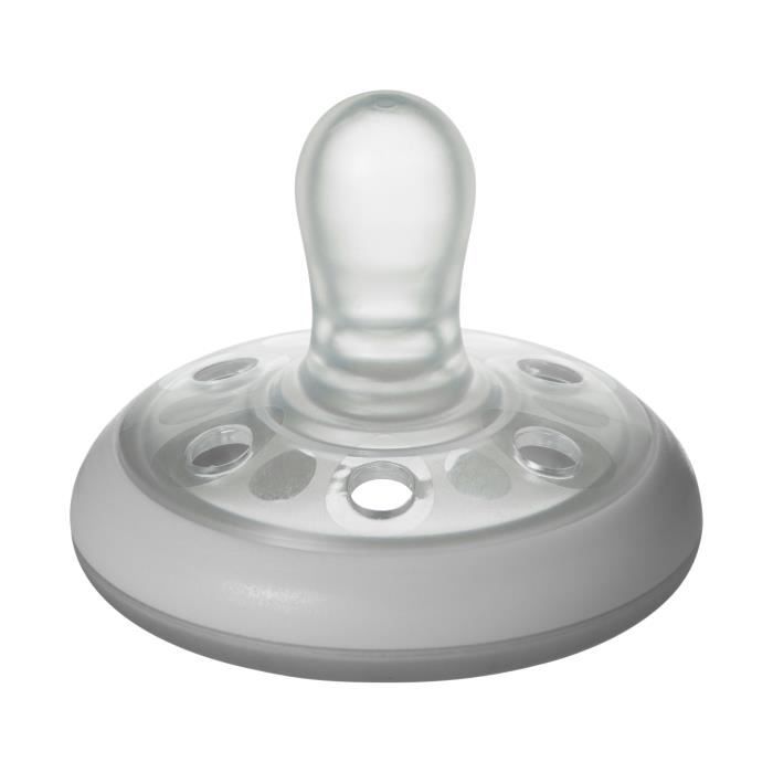 TOMMEE TIPPEE Sucette Closer To Nature - Forme Naturelle Nuit x2 6-18 mois