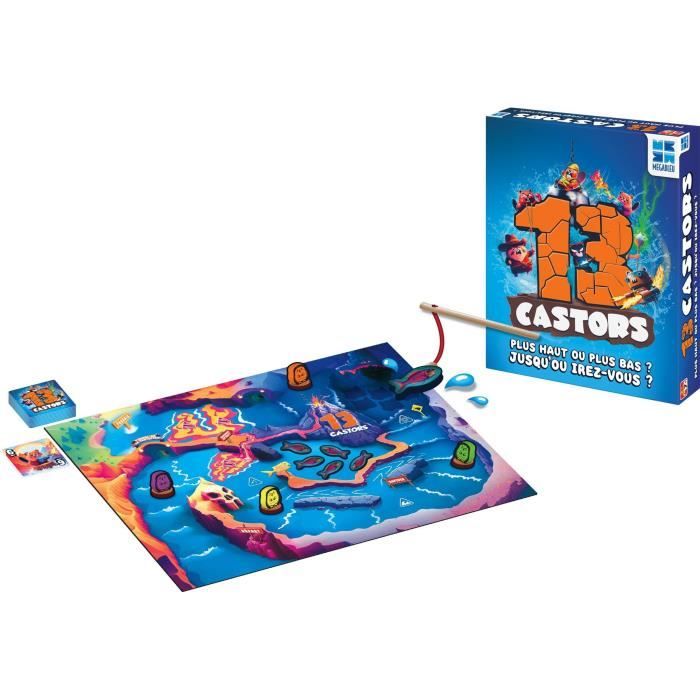 Gioco da tavolo - MEGABLEU - 13 Castors - Gara dei castori con pronostici e bonus
