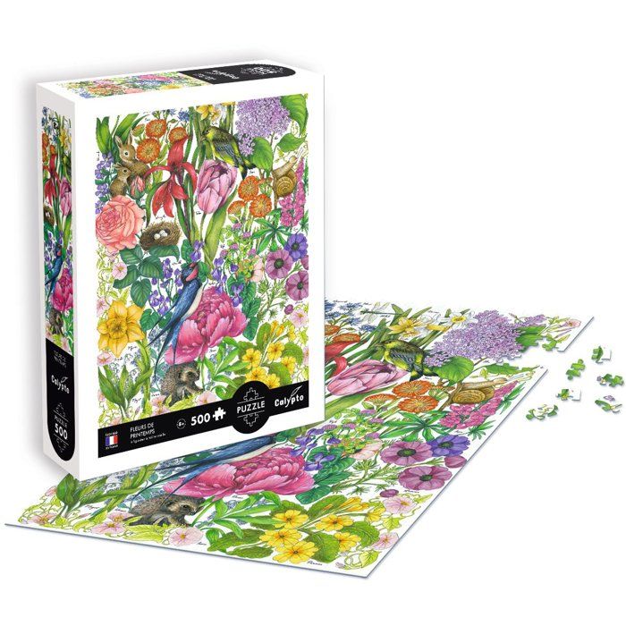 Image secondaire de Puzzle Calypto - 500 pièces Les fleurs du Printemps - SENTOSPHERE