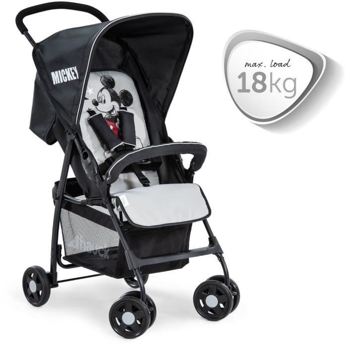 Image secondaire de HAUCK - Poussette canne - SPORT - Pliable & inclinable - Capote Pare-Soleil - 4 roues - Mickey Stars