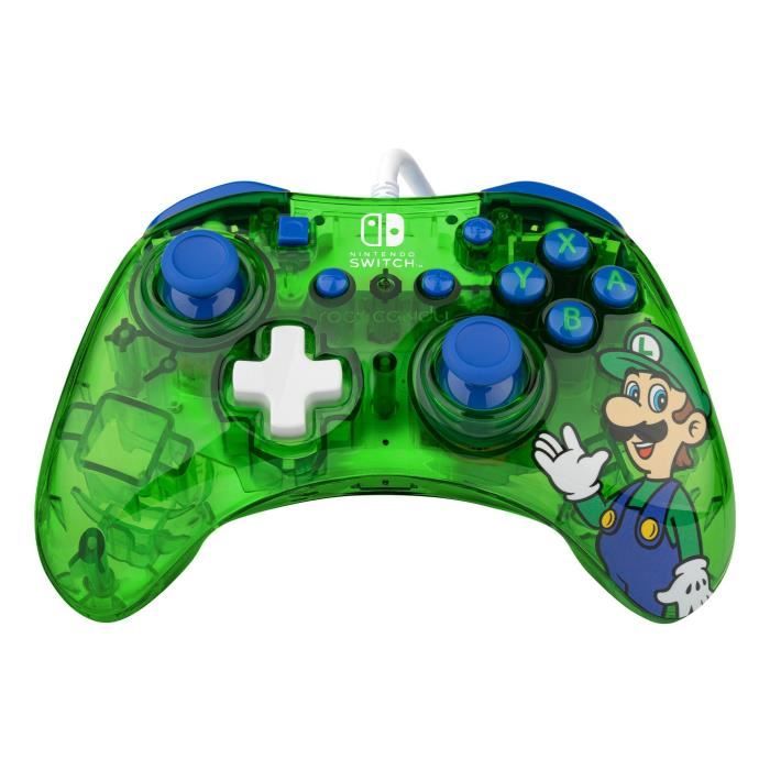 Image secondaire de Manette de jeu - Rock Candy - Super Mario LUIGI - Filaire - Couleurs vives - Ergonomique