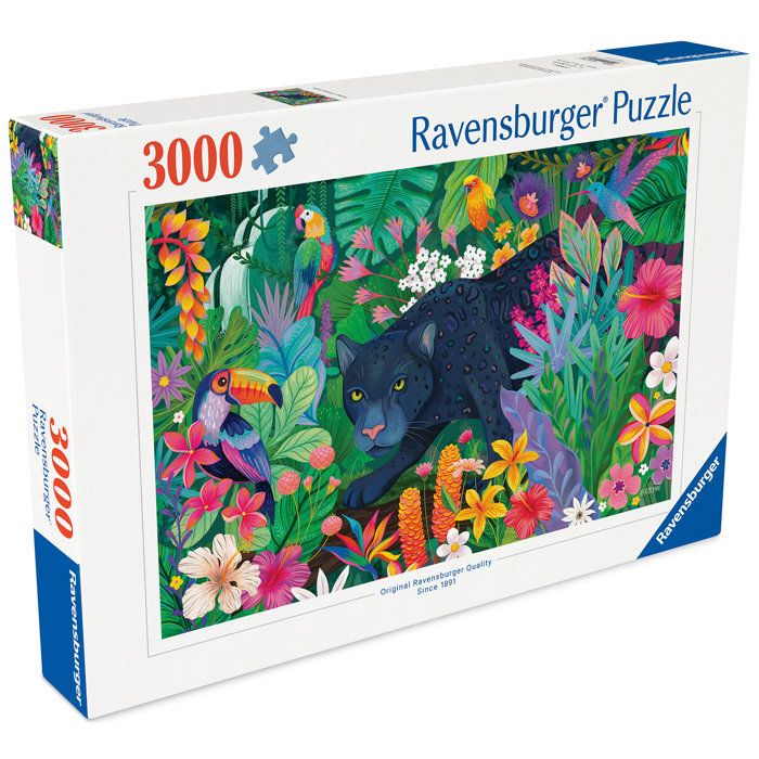 Image secondaire de Puzzle Ravensburger 3000 pièces - Panthère dans la jungle