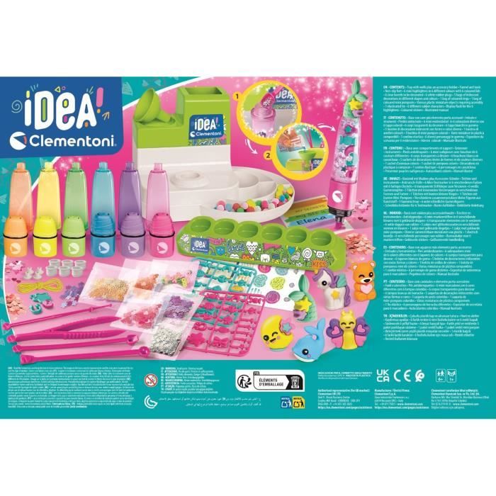 Kit de manualidades crea 10 iluminadores fluorescentes hecho en Italia