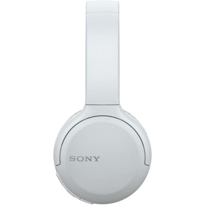 SONY WHCH510W  Casque Bluetooth sans fil - Autonomie 35h - Blanc