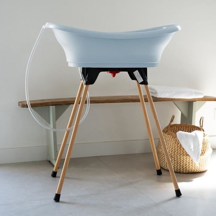 Image secondaire de Kit Baignoire VASCO Fleur Bleue 3 en 1 - Confort et Praticité