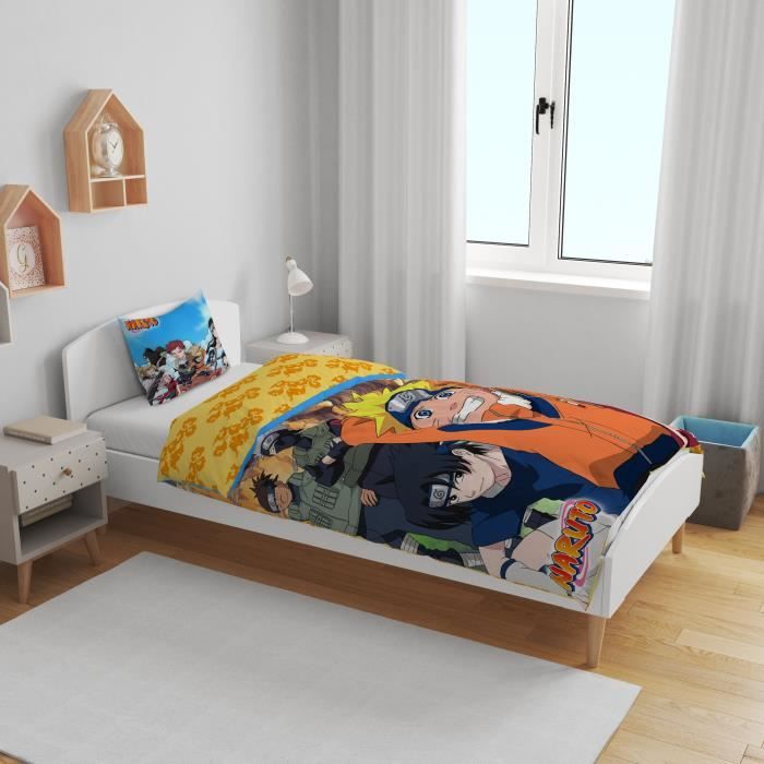 Image secondaire de Parure de lit - NARUTO - Konoha - Microfibre - 1 housse de couette 140 x 200 cm + 1 taie 63 x 63 cm