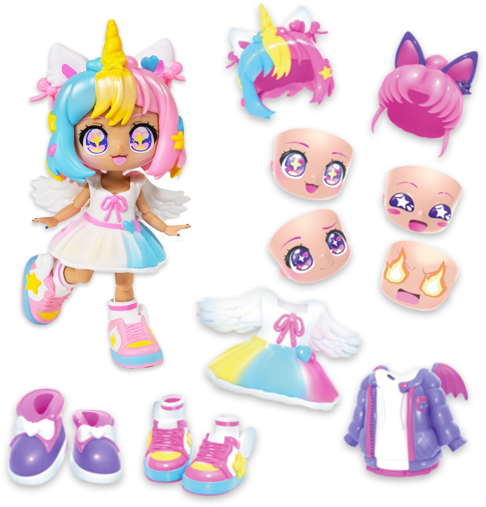 Image secondaire de Poupée Personalisable - BANDAI - Animakii - HEA26348 - Licorne et Chauve Souris