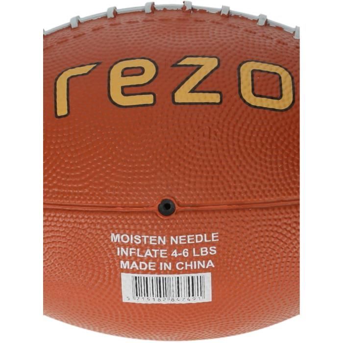 Image secondaire de Ballon de football américain - REZO - Caoutchouc - Taille 3 - Marron - Pour loisirs