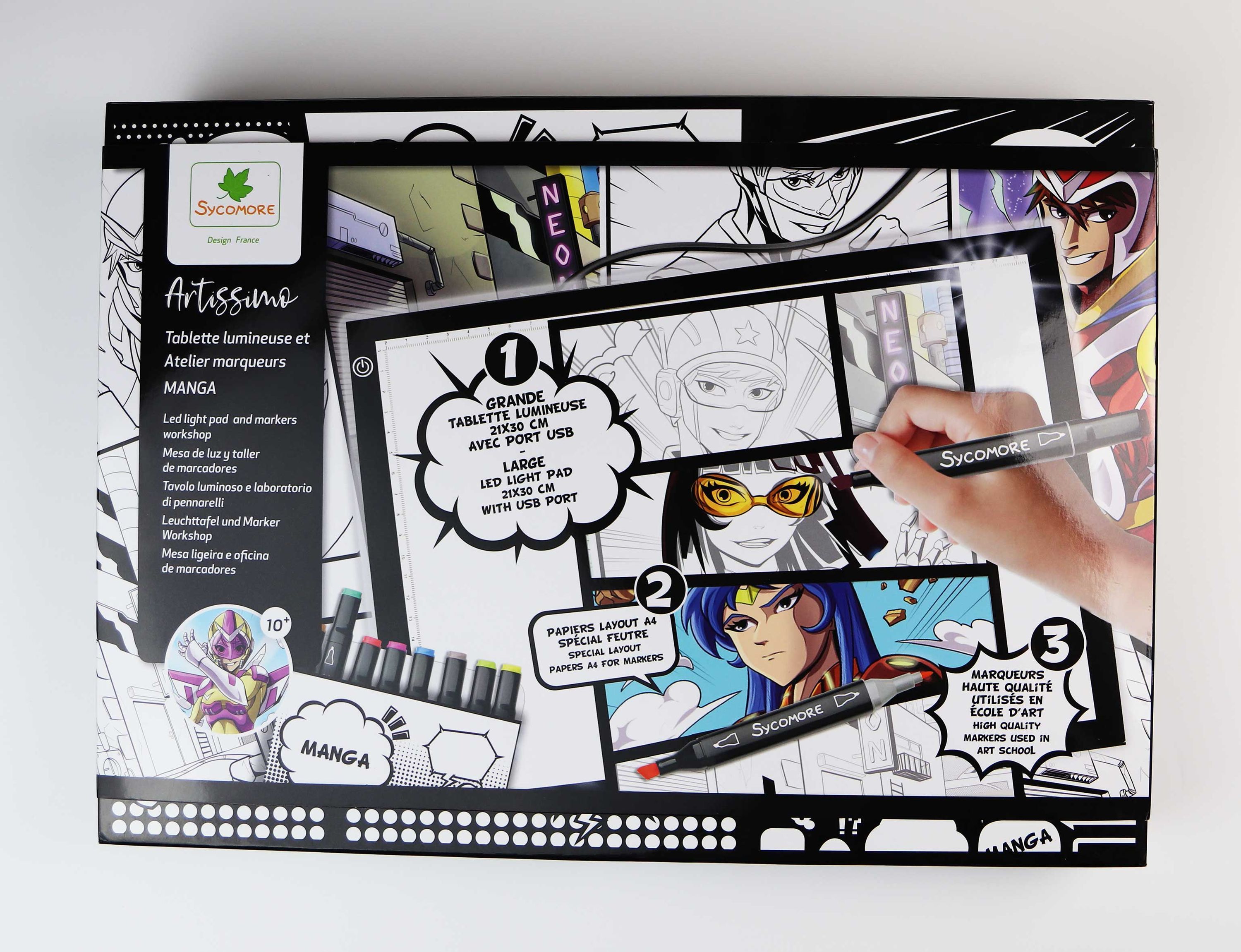 Image secondaire de Tablette Lumineuse XXL pour Atelier Manga - SYCOMORE