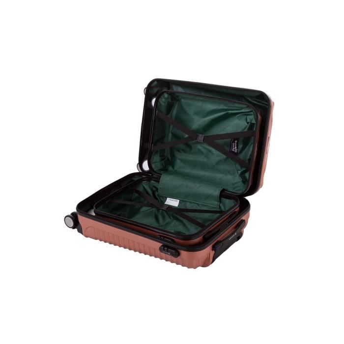 TRAVEL WORLD Ensemble de 2 Valises 55/65 Cm Or Rose