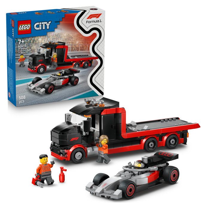 Camion de F1 LEGO City avec Voiture de Course Audi - Set de Construction
