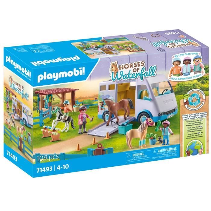 PLAYMOBIL 71493 Horse and Pony Van with Paddock