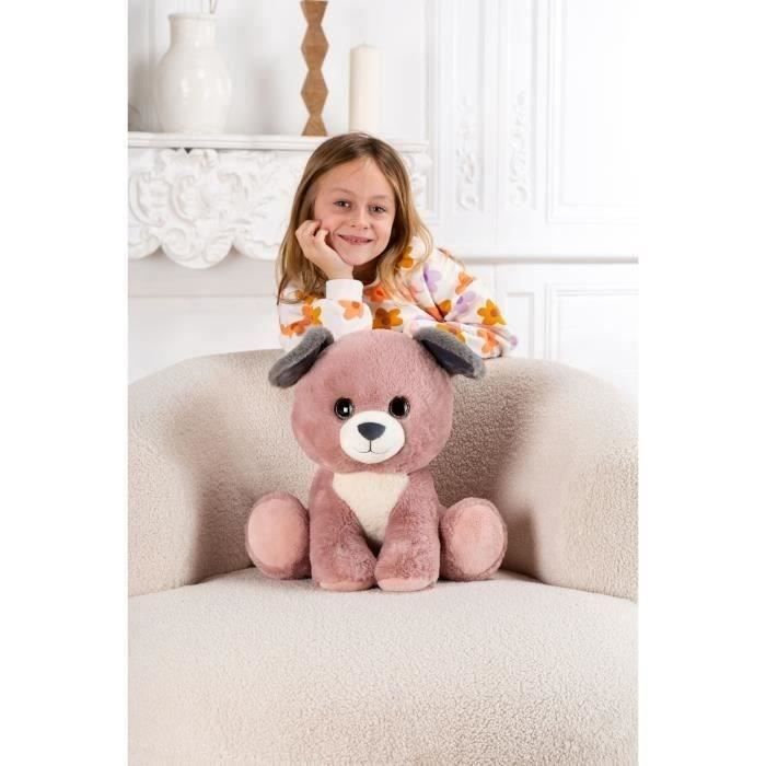 Image secondaire de Peluche Puppy Eyes Pets - GIPSY TOYS - Chien rose et gris - 40 CM