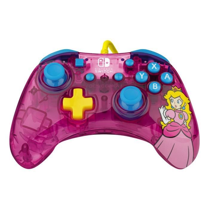 Image secondaire de Manette de jeu - Nintendo Switch - Peach Rock candy - Filaire - PDP - Rose