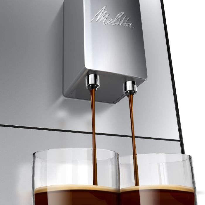 Melitta - Machine a Café a Grain Solo Rouge Chili - Machine Expresso Automatique Broyeur a Grains avec Systeme d'Extraction Arômes