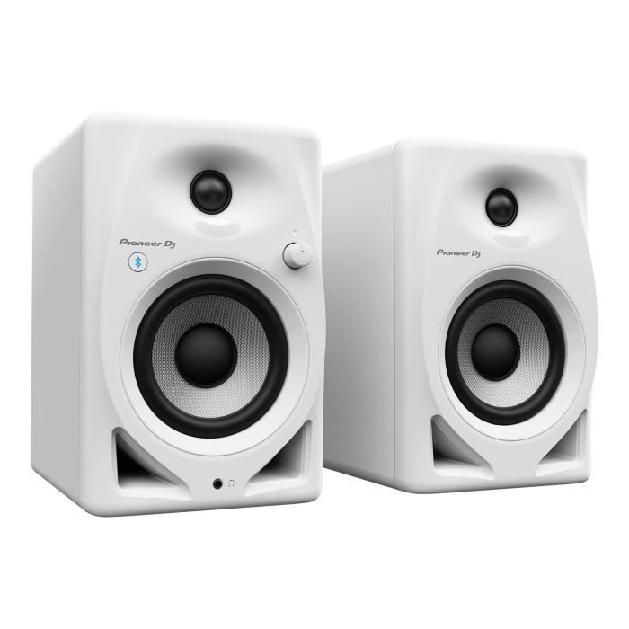 Coppia di altoparlanti monitor Pioneer DJ DM-40D-BT-W - Bluetooth - Bass Reflex - 2x19 W - Modalità DJ o Produzione - Bianco