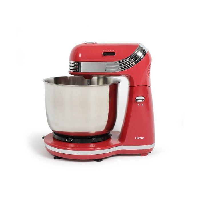 Robot pâtissier - Livoo - DOP137RC - Rouge chili