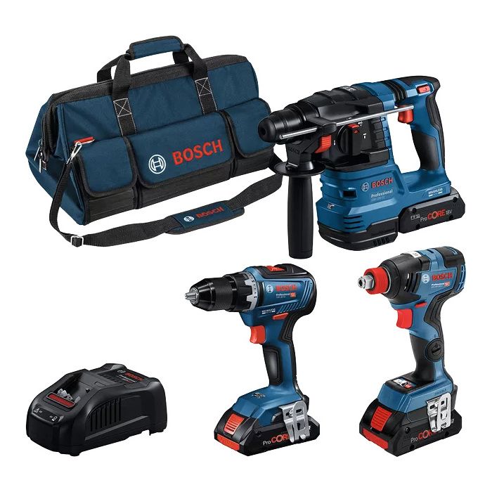 Image secondaire de COMBO KIT 3 OUTILS 18V: GSR 18V-55 +GDX 18V-200 + GBH 18V-22 +ProCORE18V 3x4,0Ah