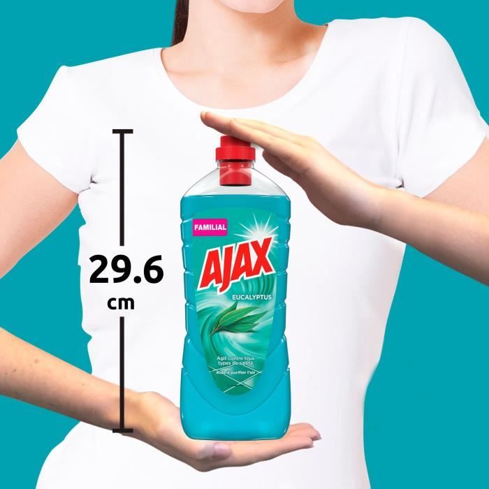 AJAX Produit Ménager Sol & Multi Surfaces Eucalyptus - 1,25 L