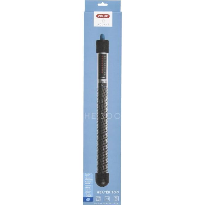 Riscaldatore per acquario - ZOLUX - 300W - Lunghezza 36cm - Pesci d'acqua fredda - Rettangolare