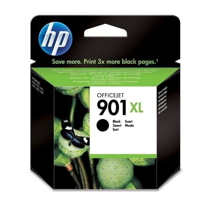 HP 901XL Cartouche d'encre noire grande capacité authentique (CC654AE) pour HP OfficeJet 4500/J4580/J4680