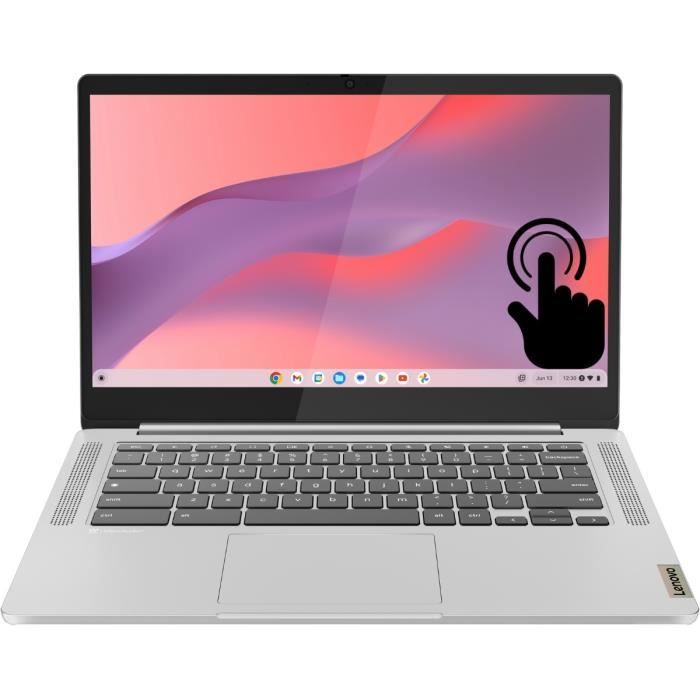 Computer portatile Chromebook LENOVO IdeaPad Slim 3 14M868 § Chrome OS - Touchscreen FHD da 14'' - MT8186 - 8 GB di RAM - 128 GB di spazio di archiviazione - AZERTY