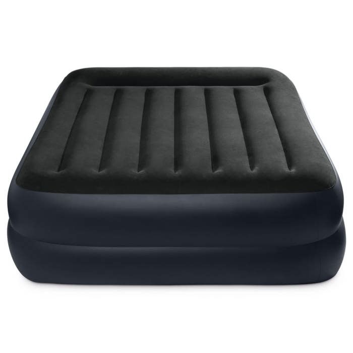 INTEX Matelas gonflable 152*203*42 cm REST BED FIBER TECH - Fermeté réglable - Électrique - 2 personnes