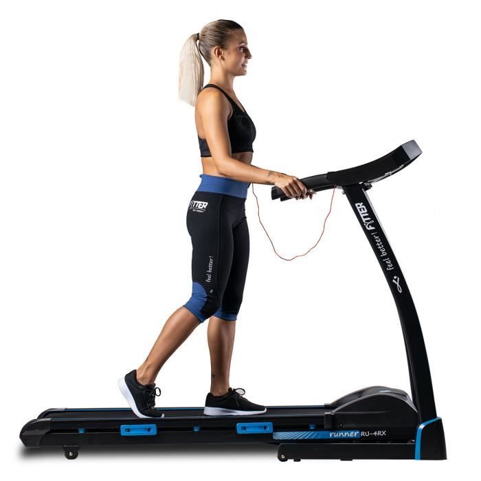 Tapis de course motorisé - Moteur de 2,75 CV - Vitesse de 16 km/h - FYTTER RUNNER RU-4RX