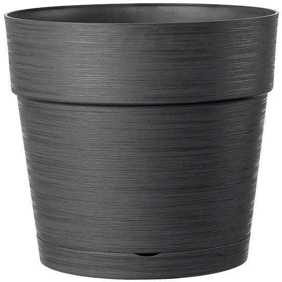DEROMA Pot de fleurs Vaso Save R - 48 x h43,1 cm - 58L - Gris fonc�
