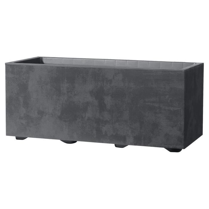 Fioriera Muret - DEROMA - Millennium R - Antracite - Con riserva d'acqua - 59 cm