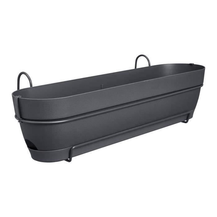 ELHO Vibia Campana Allin1 Balcone Rettangolare - Ø 70 - Plastica - 11 l - Antracite
