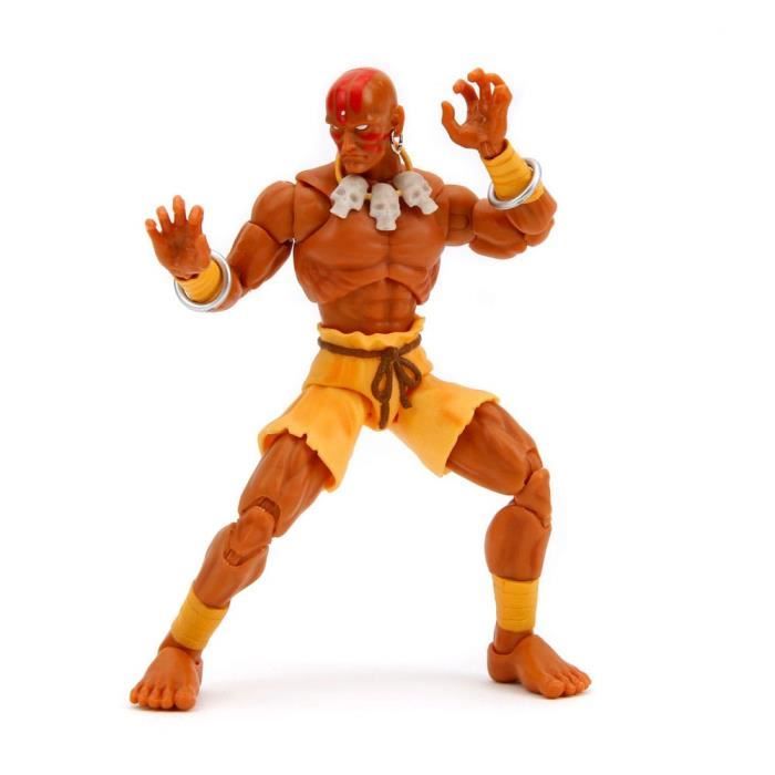 Figurine - JADA TOYS - Dhalsim - Articulée - 15 cm - Accessoires interchangeables