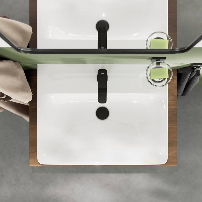 Image secondaire de Mitigeur de lavabo GROHE DICE Noir mat Taille S avec vidage clic-clac