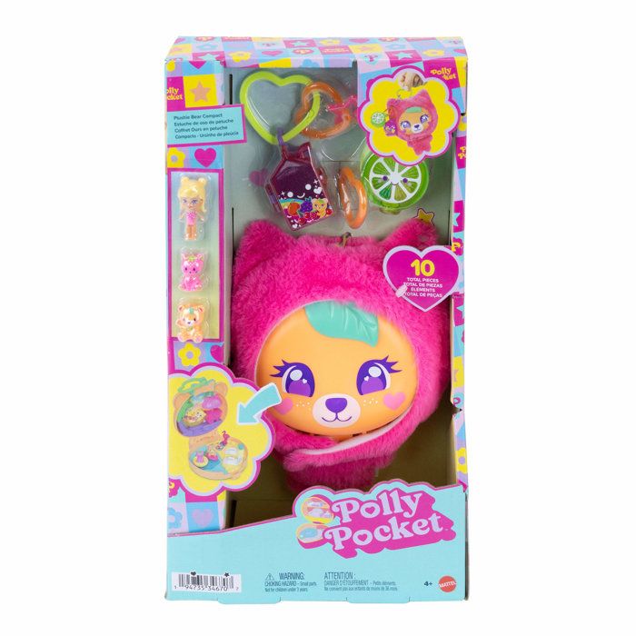 Image secondaire de Coffret Polly Pocket Ourson Tout Doux avec Hamac et Porte-Clé