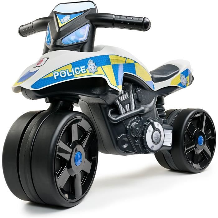 Draisienne Moto Police FALK - Larges Roues et Guidon Directionnel